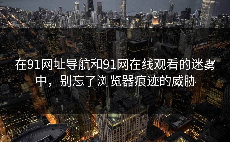 在91网址导航和91网在线观看的迷雾中，别忘了浏览器痕迹的威胁
